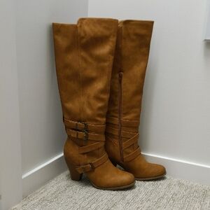 Brown Knee-High Women's Boots